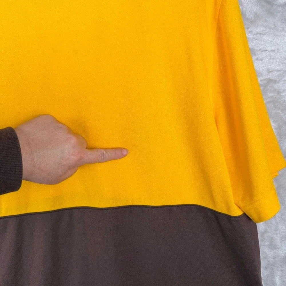 Nike San Diego Padres‎ MLB Dri Fit Polo Shirt Mens Yellow Brown